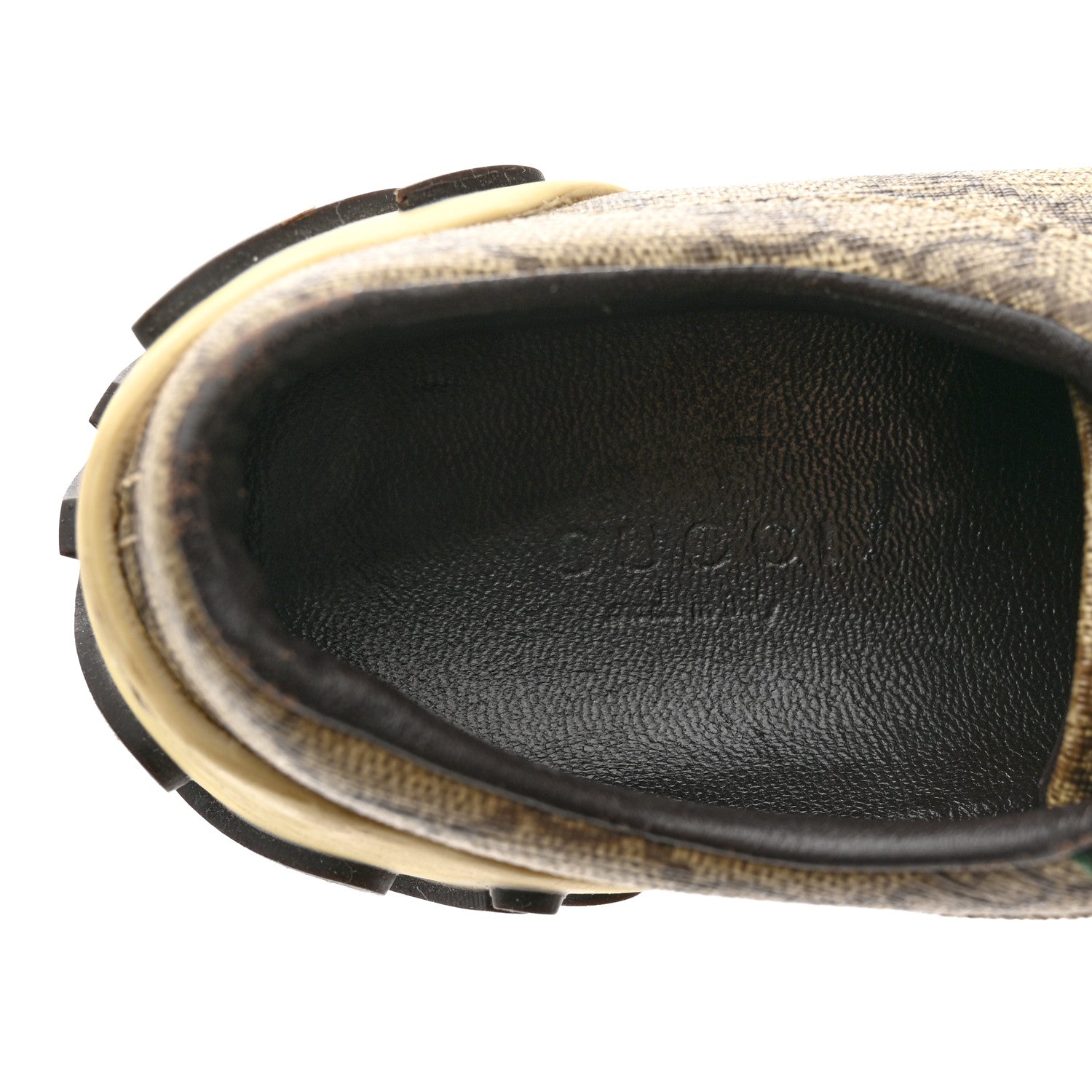 Gucci GG Monogram Web Womens Script Sneakers 36 Brown 6 of 10