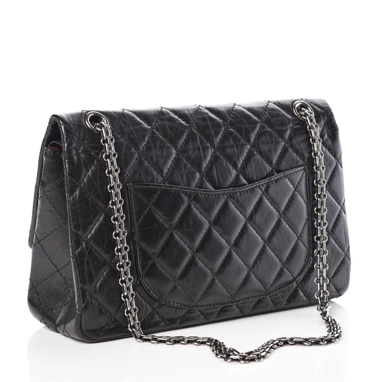 Chanel Aged Calfskin Quilted 2.55 Reissue 226 Flap Black 3 of 9