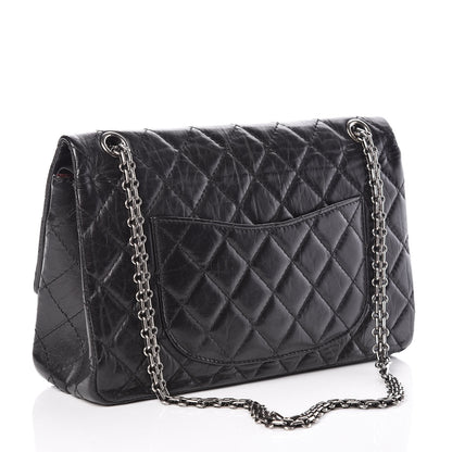 Chanel Aged Calfskin Quilted 2.55 Reissue 226 Flap Black 3 of 9