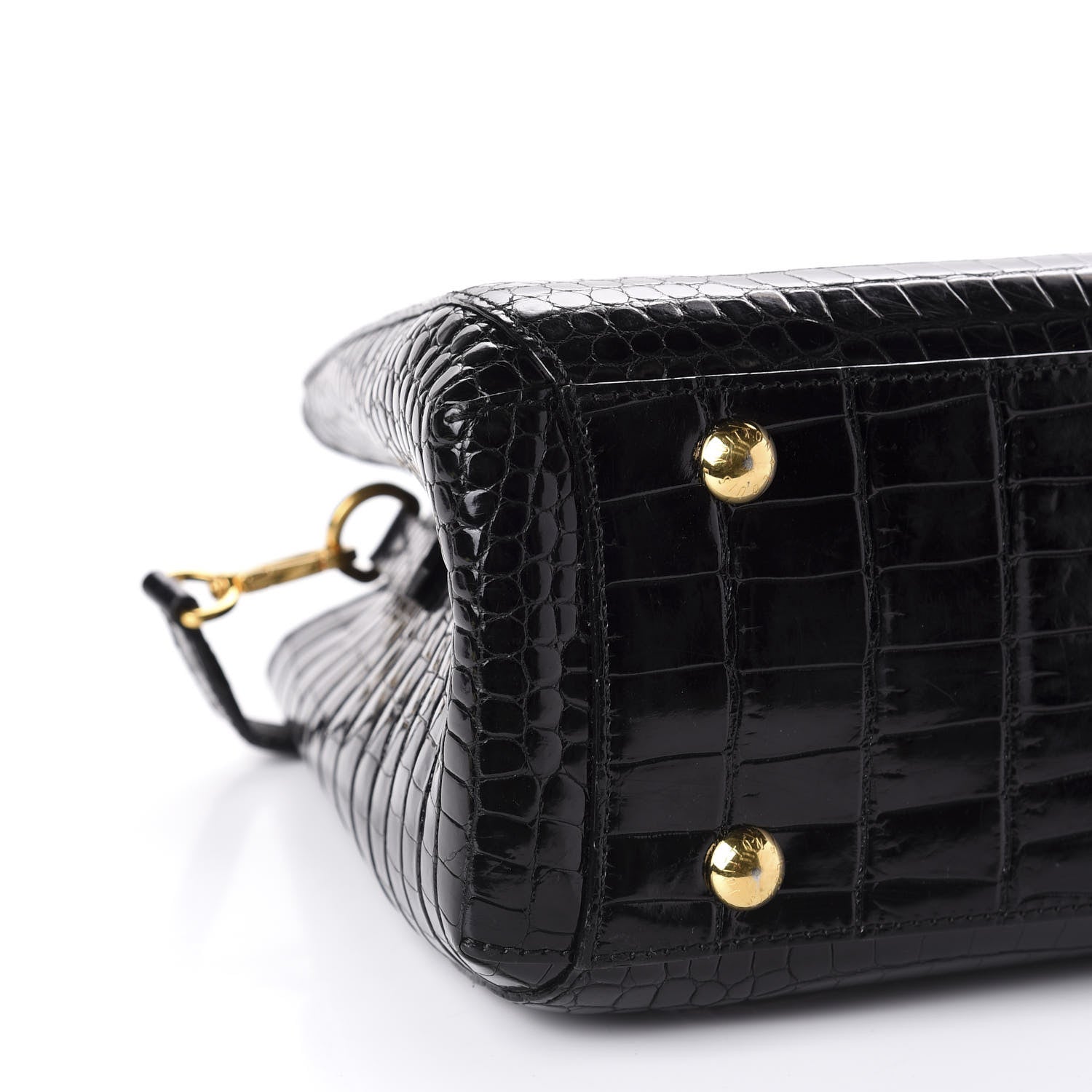 Louis Vuitton Crocodile Brilliant Montaigne MM Black 7 of 12