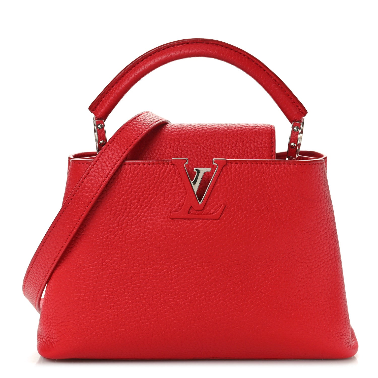 Louis Vuitton Taurillon Capucines BB Rubis 1 of 9
