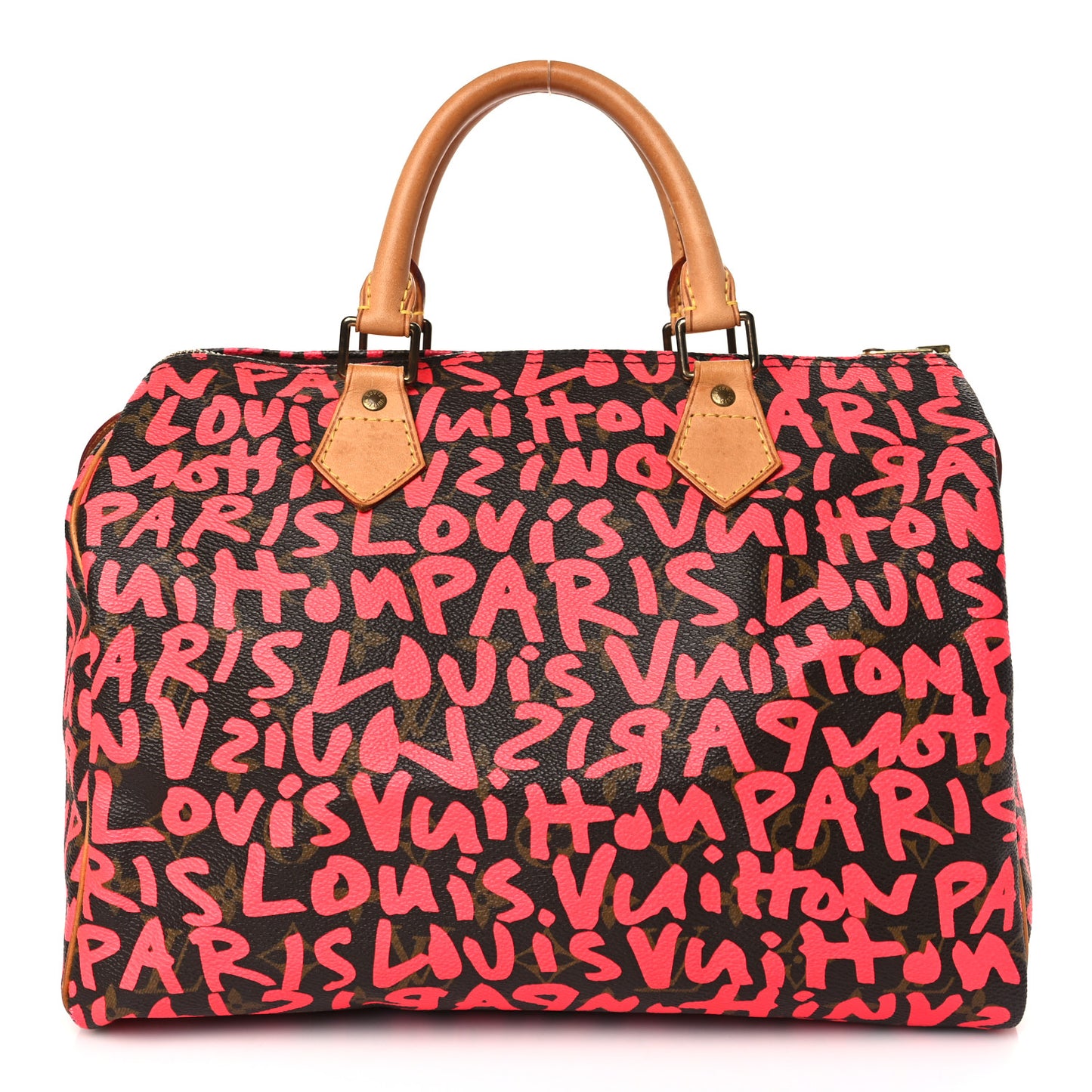 Monogram Graffiti Speedy 30 Fuchsia