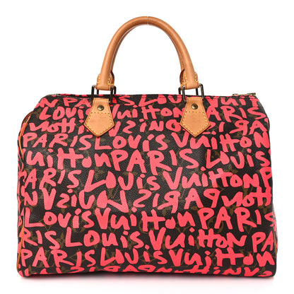 Louis Vuitton Monogram Graffiti Speedy 30 Fuchsia 1 of 8