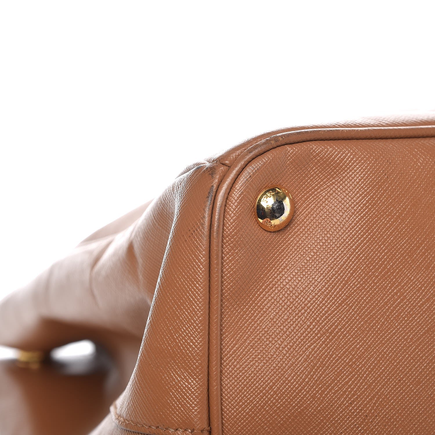 Prada Saffiano Lux Extra Large Galleria Double Zip Tote Caramel 15 of 18