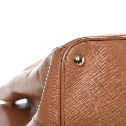 Prada Saffiano Lux Extra Large Galleria Double Zip Tote Caramel 15 of 18