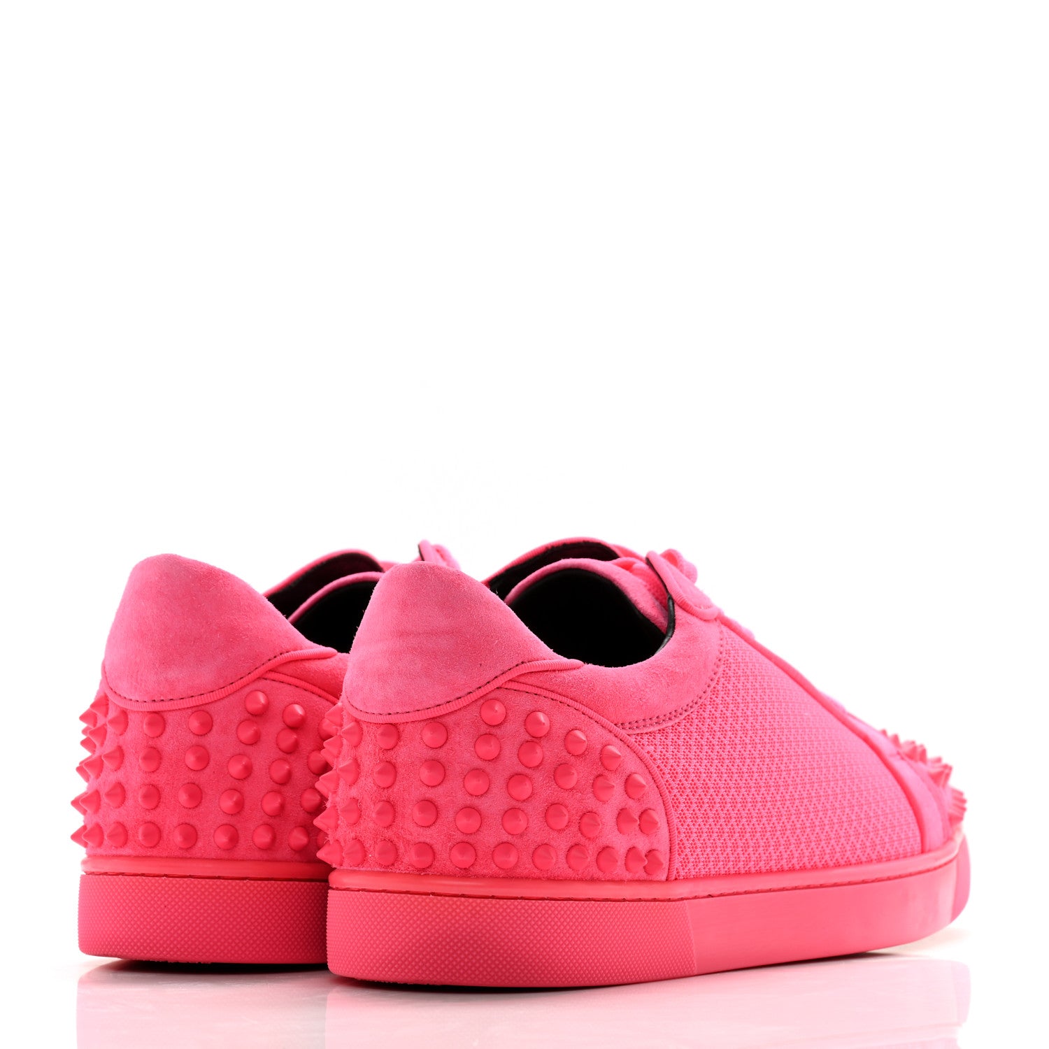 Christian Louboutin Veau Velours Mesh Mens Seavaste 2 Orlato Flat Sneakers 44 Poupidou 4 of 12