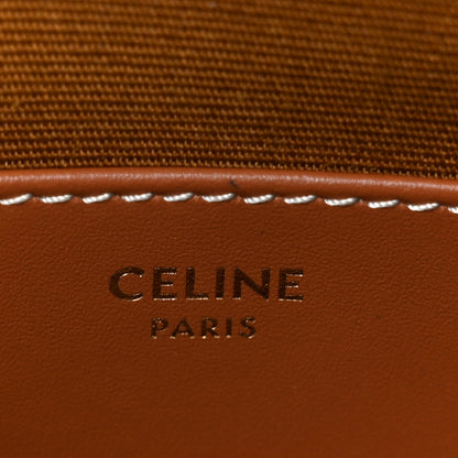 Celine Canvas Calfskin Triomphe Mini Honorine Bag Tan 5 of 9