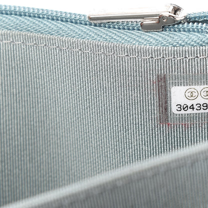 Chanel Caviar Quilted Mini Wallet On Chain WOC Blue 9 of 10