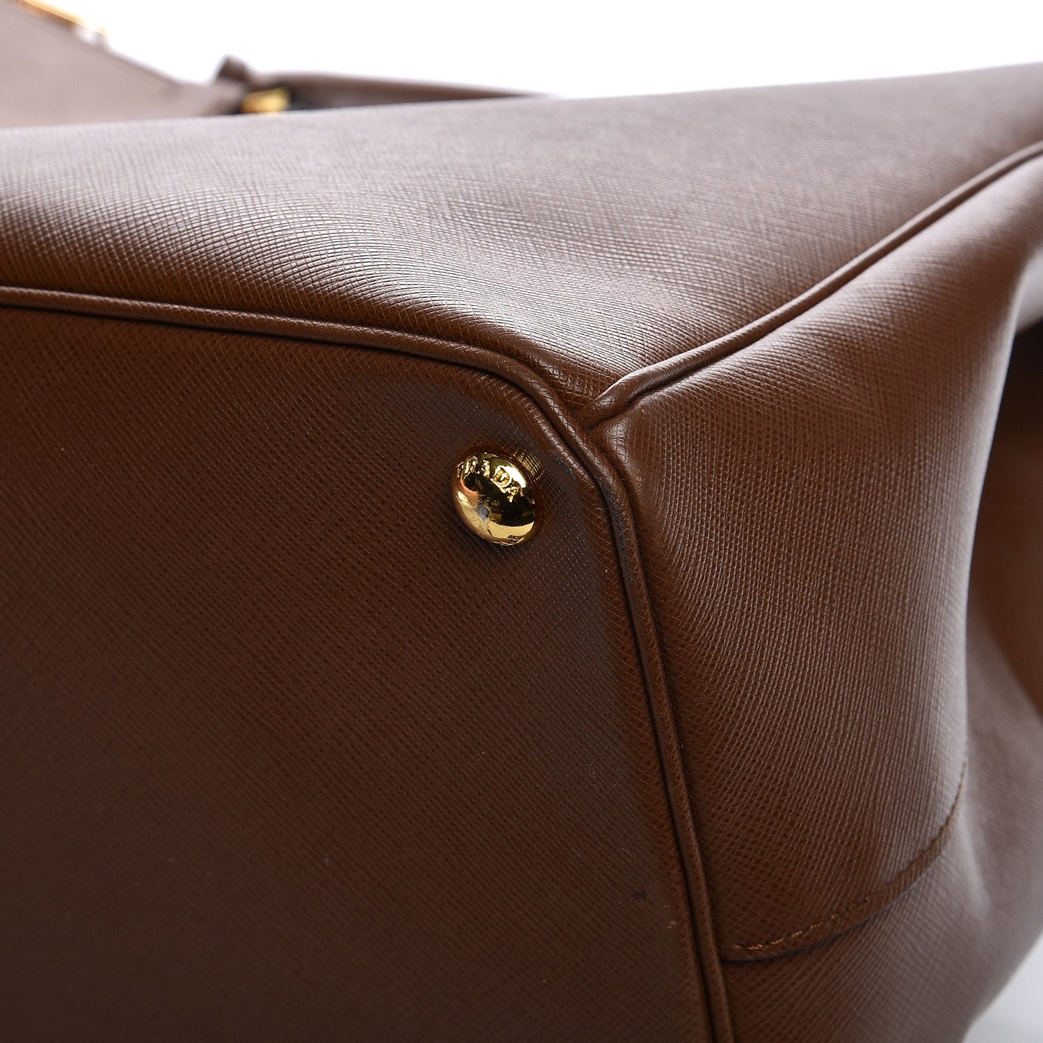 Prada Saffiano Lux Extra Large Galleria Double Zip Tote Cannella 11 of 13