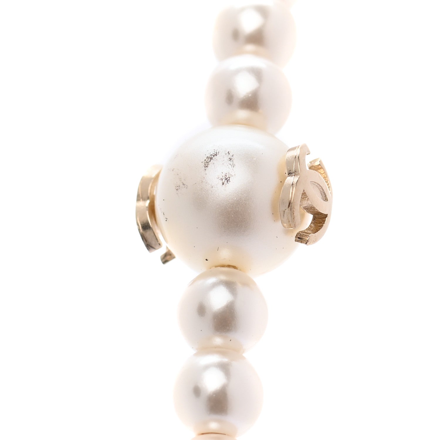 Chanel Pearl CC Headband Ivory 5 of 5