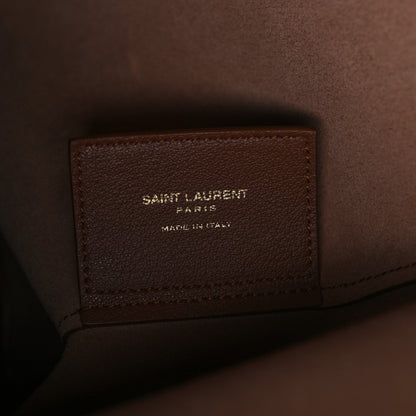 Saint Laurent Calfskin North-South Shopping Tote Brick 7 of 12