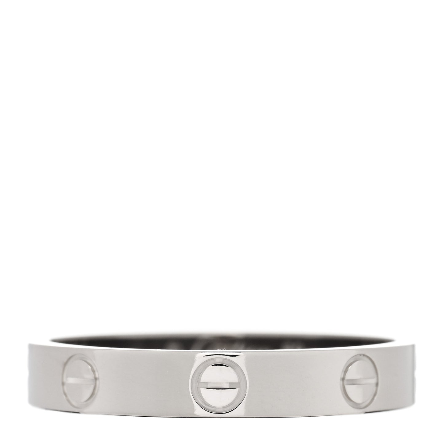 18K White Gold 3.5mm LOVE Wedding Band Ring 59 8.75