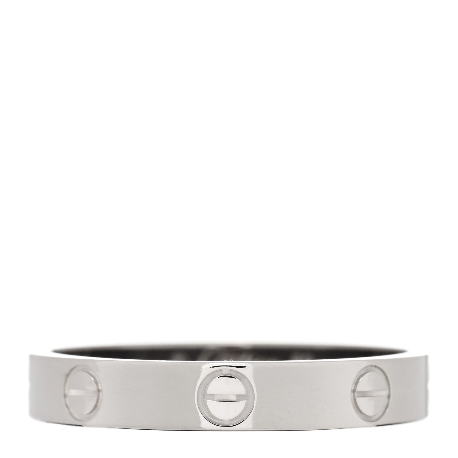 Cartier 18K White Gold 3.5mm LOVE Wedding Band Ring 59 8.75 1 of 5