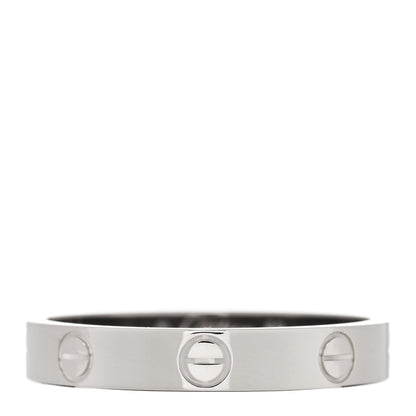 Cartier 18K White Gold 3.5mm LOVE Wedding Band Ring 59 8.75 1 of 5