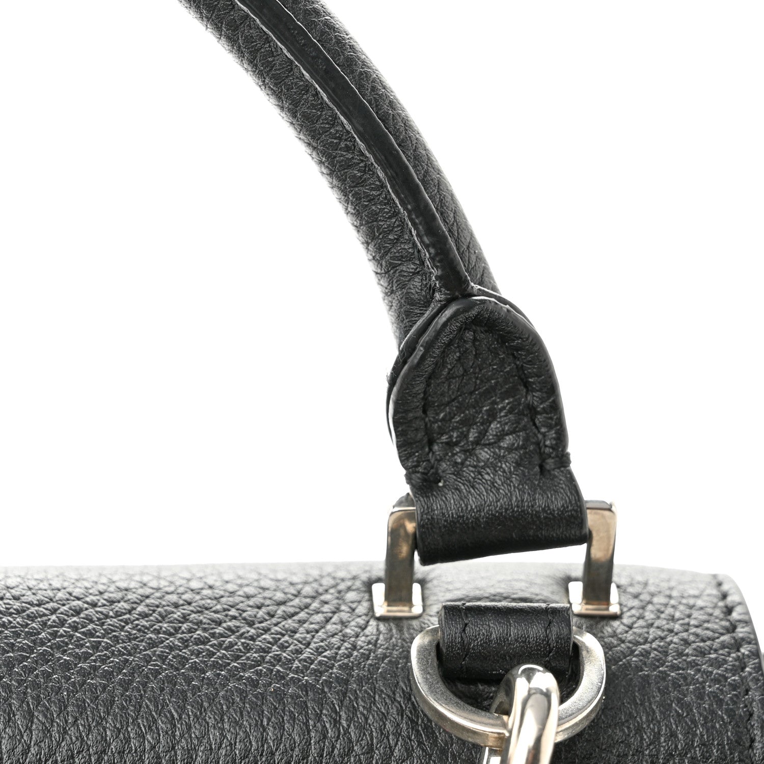 Celine Drummed Calfskin Suede Small Trapeze Black 14 of 14