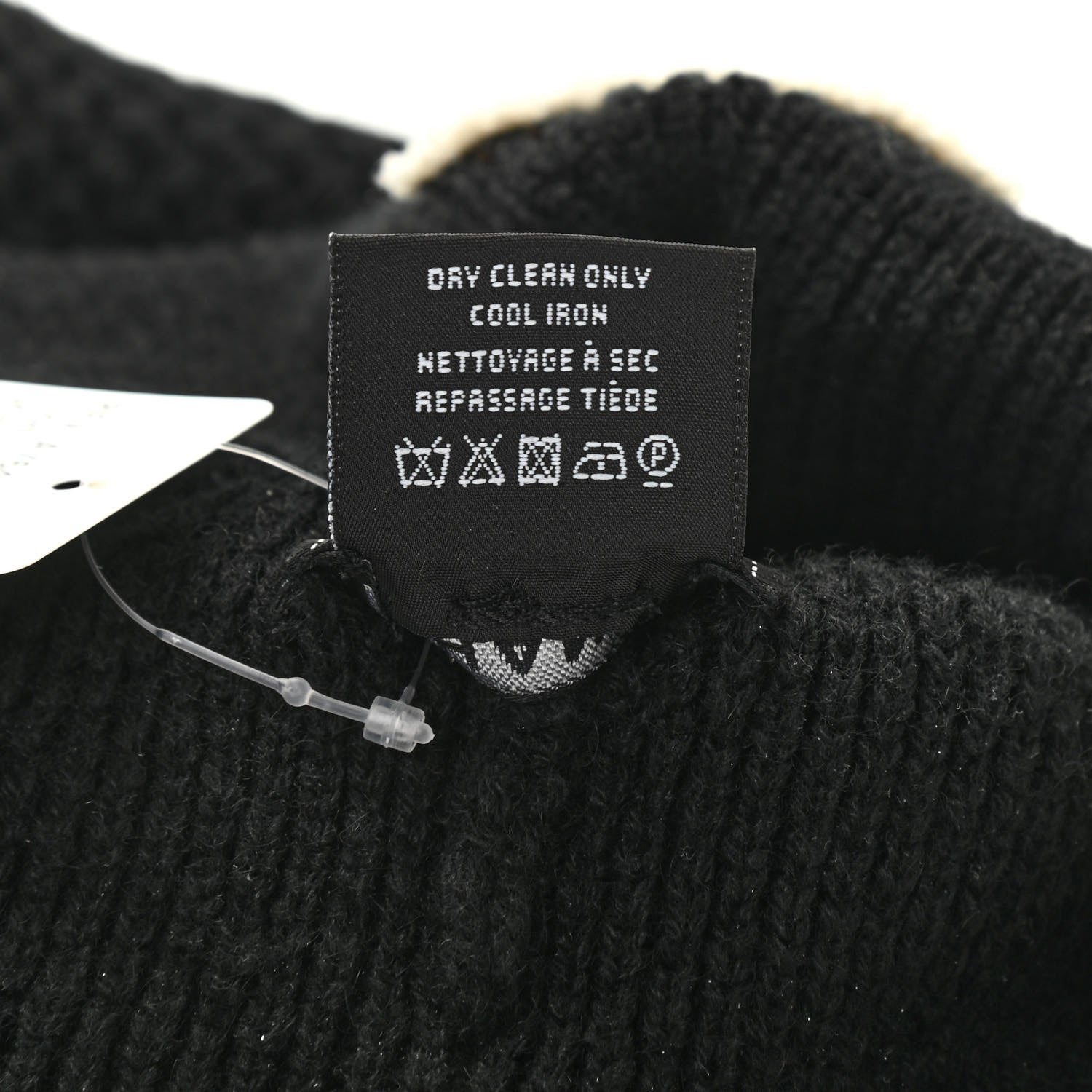 Chanel Cashmere CC Logo Beanie Hat Black 5 of 5