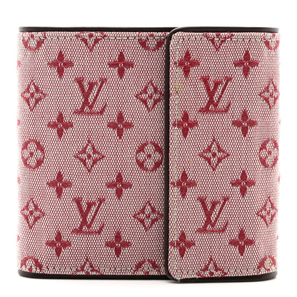 Louis Vuitton Mini Monogram Lin Compact Wallet Cherry 1 of 7