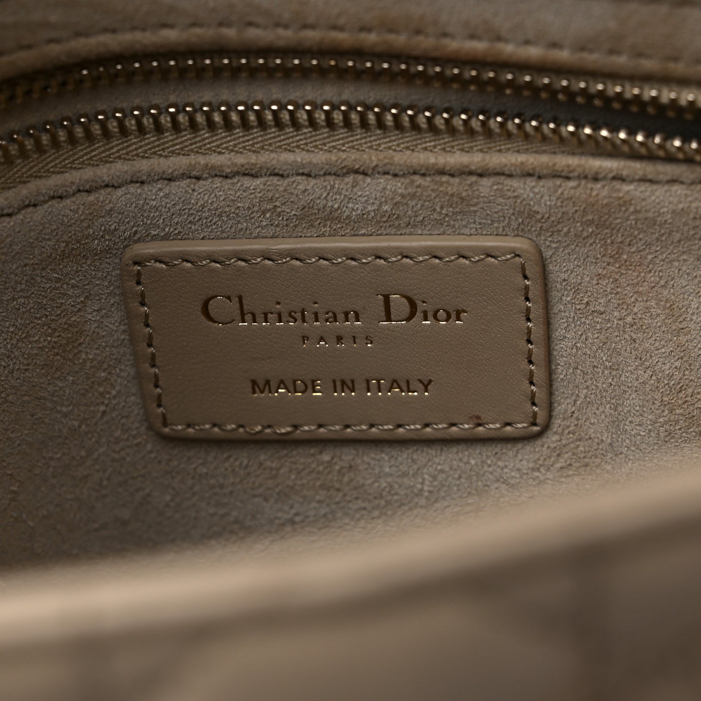 Calfskin Cannage Small My ABCDior Lady Dior Beige