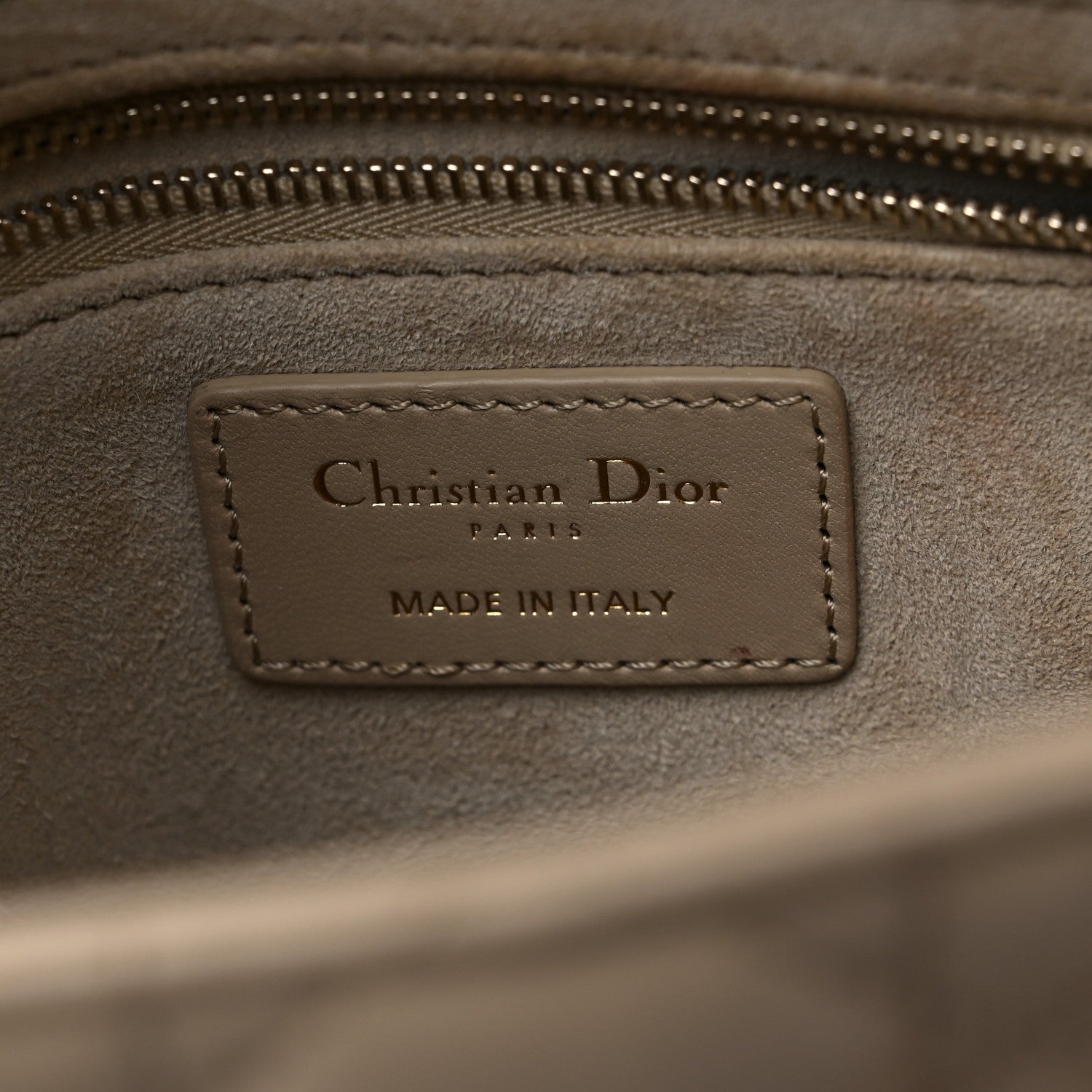 Christian Dior Calfskin Cannage Small My ABCDior Lady Dior Beige 6 of 17