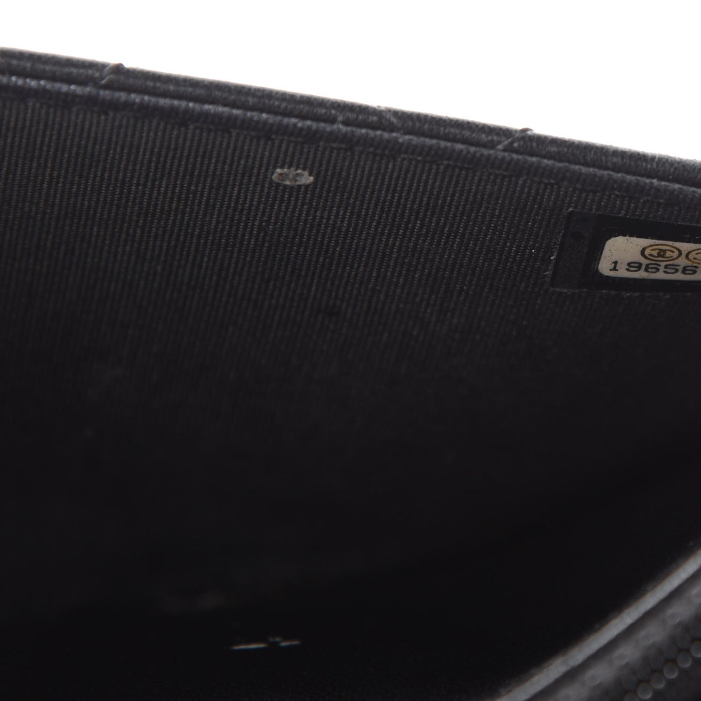 Lambskin Quilted Boy Wallet On Chain WOC Black