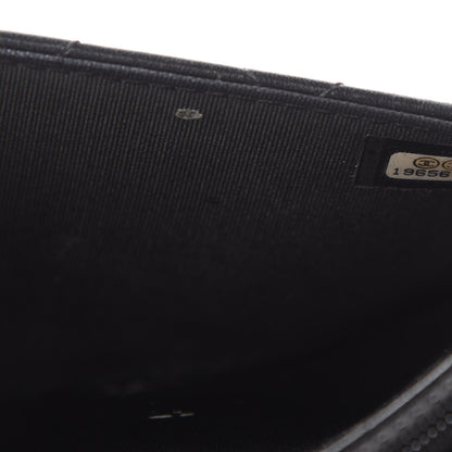 Chanel Lambskin Quilted Boy Wallet On Chain WOC Black 13 of 14