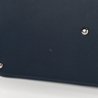 Hermes Evercolor 1923 Bolide 45 Baseball Bag Bleu De Malte Blanc 10 of 10