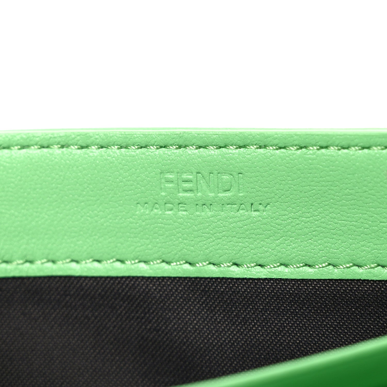 Fendi Nappa Matisse FF Embossed Continental Wallet On Chain Edamame 6 of 11