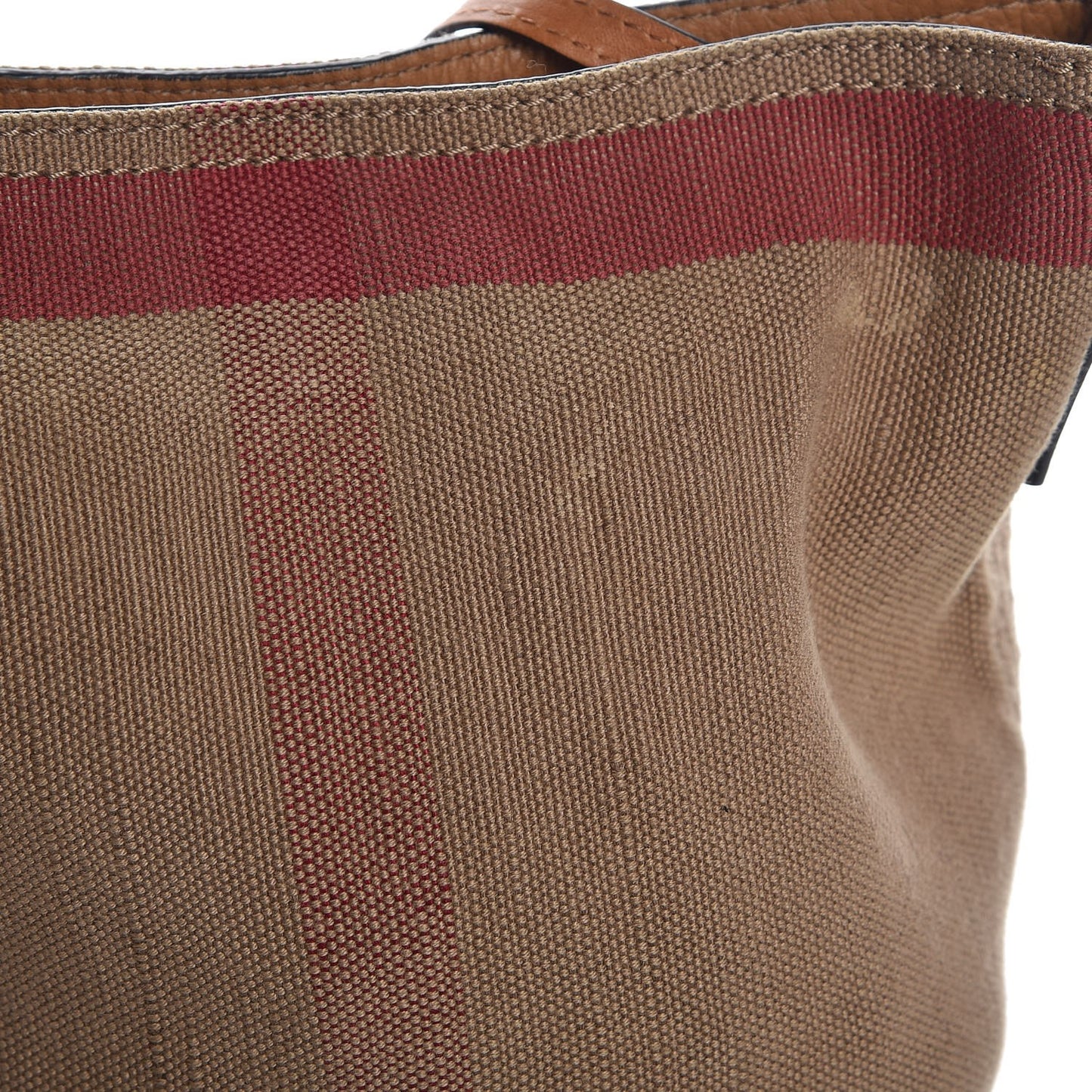 Canvas Mega Check Mini Ashby Tassel Crossbody Saddle Brown
