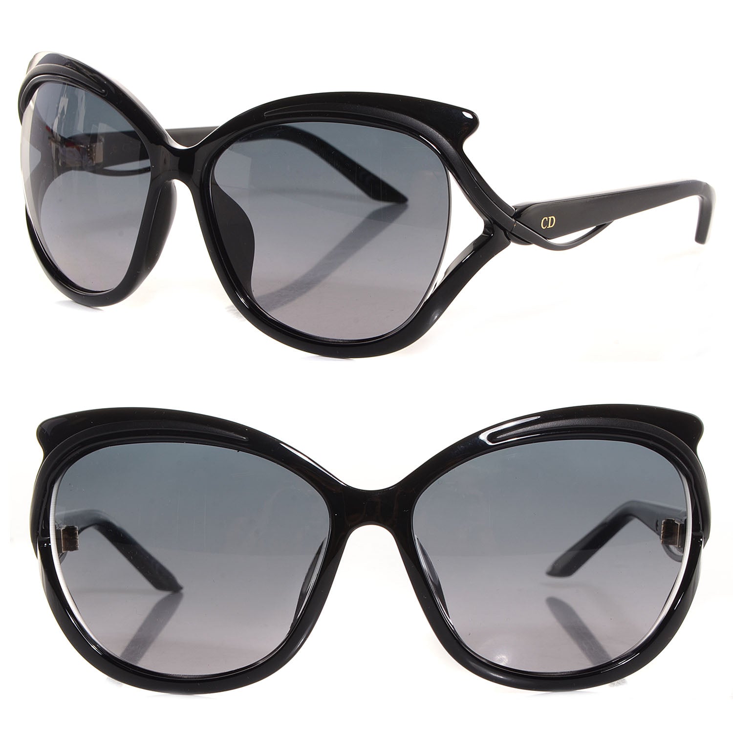 Christian Dior Audacieuse 2 Cat Eye Sunglasses Black 1 of 6
