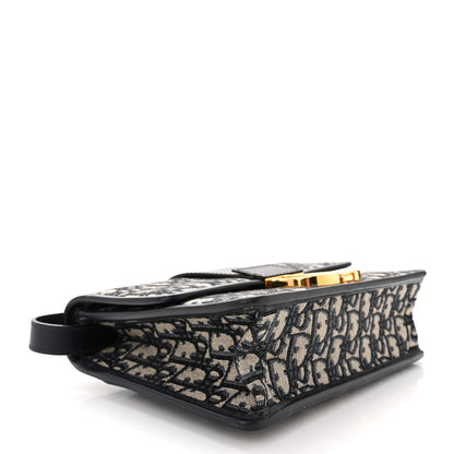 Christian Dior Oblique 30 Montaigne Flap Bag Blue 4 of 10