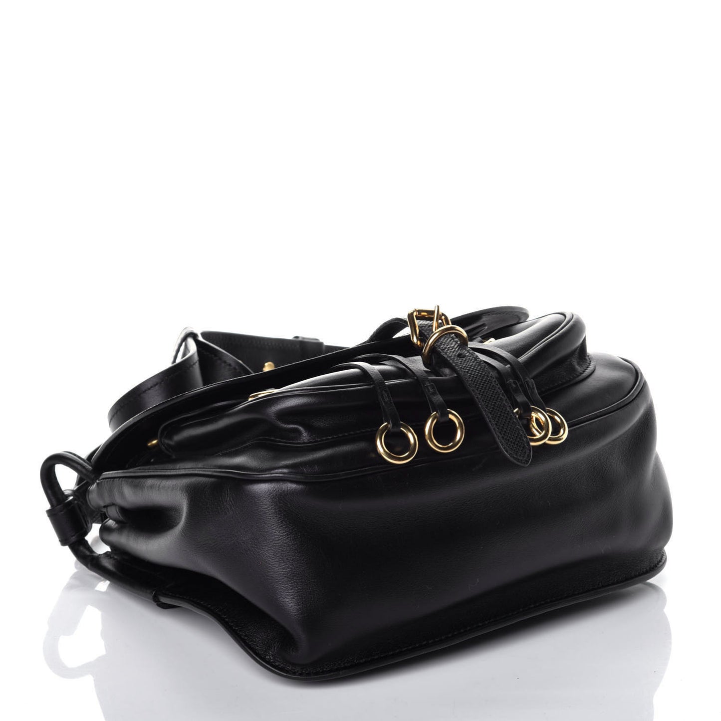 Saffiano Cuir Calf Corsaire Bag Black