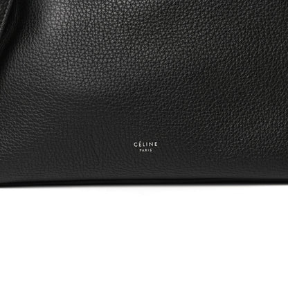Celine Supple Grained Calfskin Small Long Strap Big Bag Black 7 of 13
