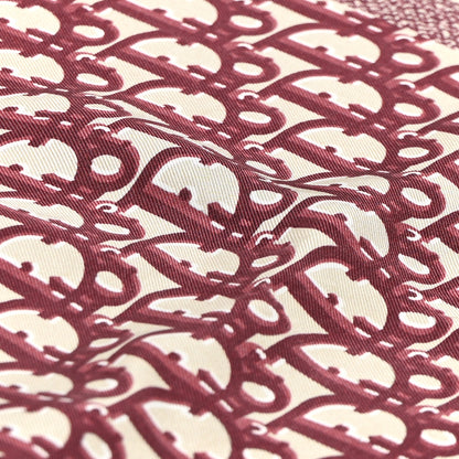 Christian Dior Silk Oblique Diortwin Square Scarf 90 Burgundy Navy Blue 5 of 9