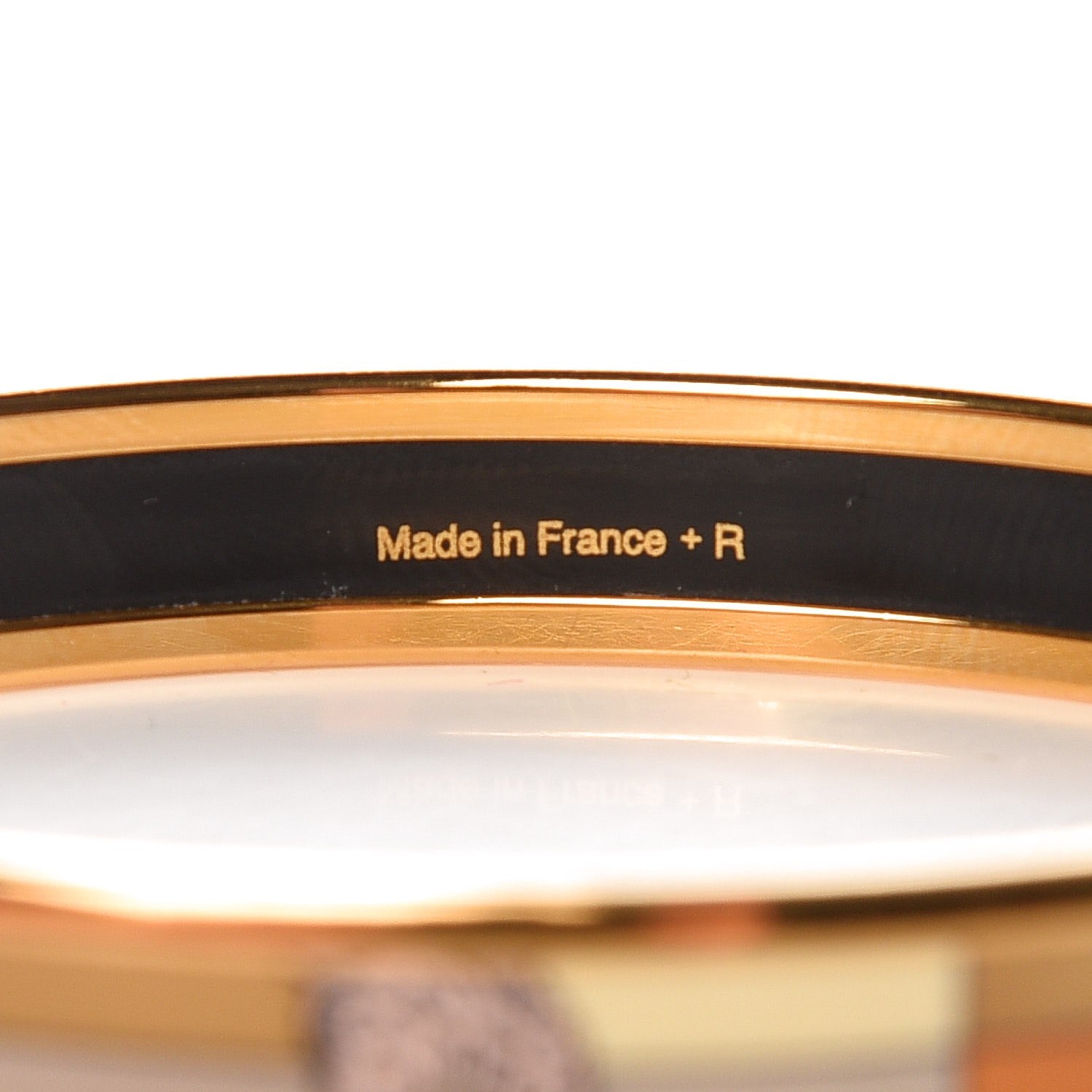 Hermes Printed Enamel Della Cavalleria Narrow Bracelet 65 4 of 5