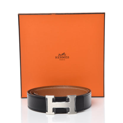 Hermes Box Togo 32mm H Belt 85 Black Gold 9 of 9