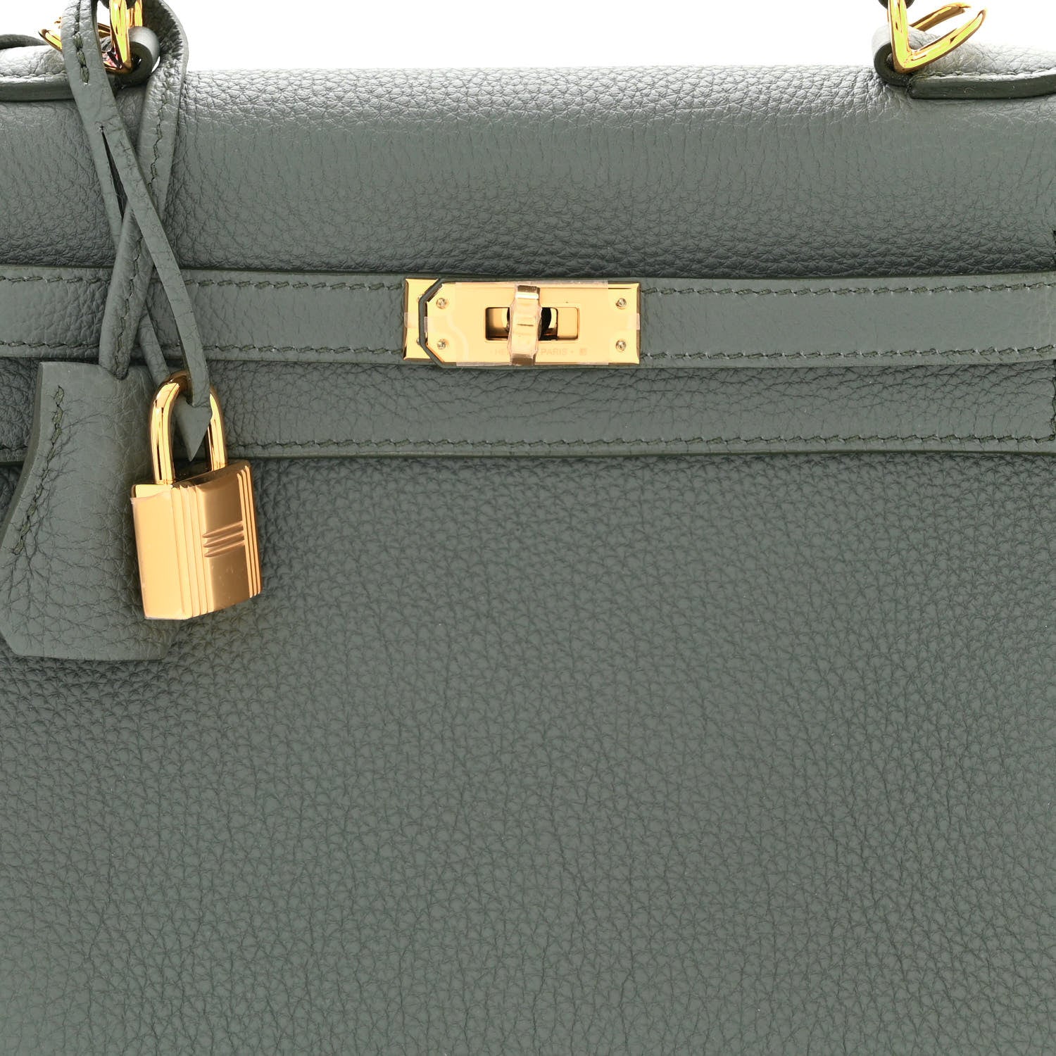 Hermes Togo Kelly Retourne 25 Vert Amande 7 of 10