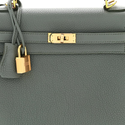 Hermes Togo Kelly Retourne 25 Vert Amande 7 of 10