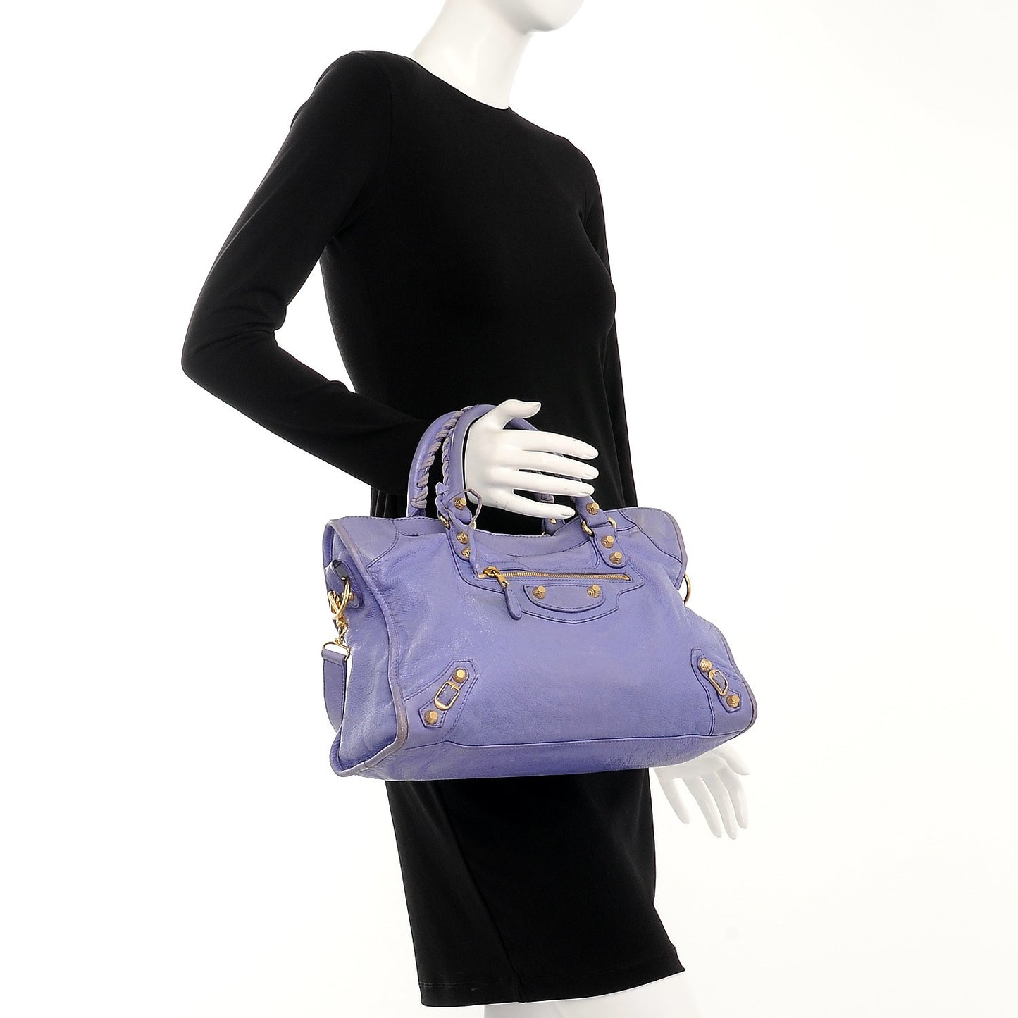 Agneau Giant 12 Gold Hardware City Mauve Light Mauve