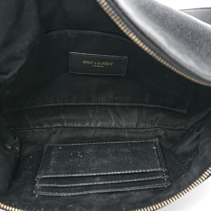 Saint Laurent Grain De Poudre Monogram Belt Bag Black 6 of 15