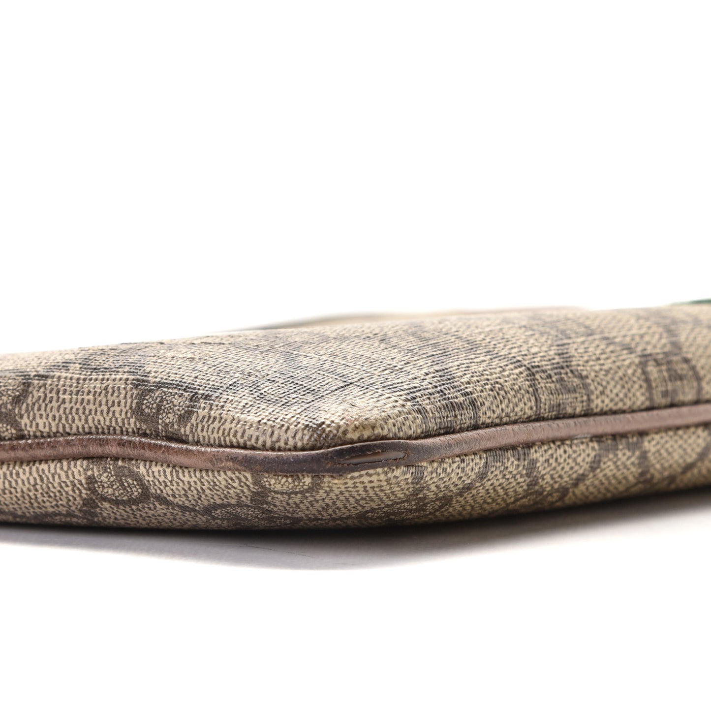 GG Supreme Monogram Large Ophidia Pouch Clutch Brown
