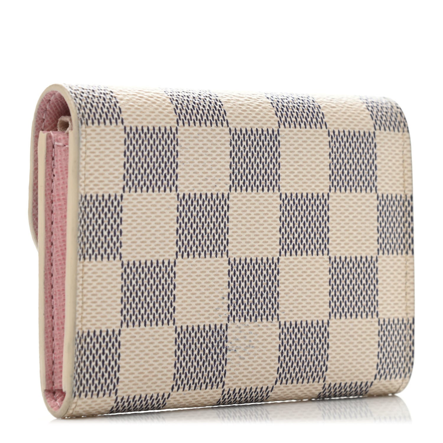 Louis Vuitton Damier Azur Rosalie Coin Purse Rose Ballerine 2 of 4