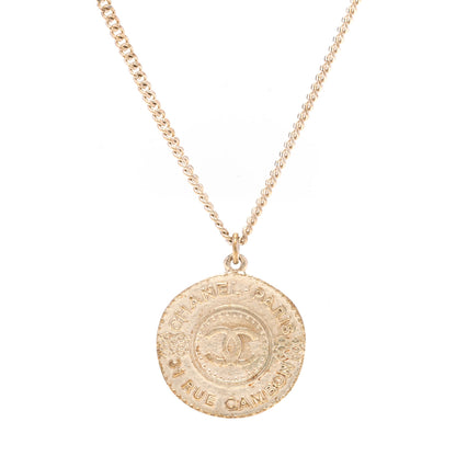 Chanel Medallion Chain Necklace Gold 1 of 7