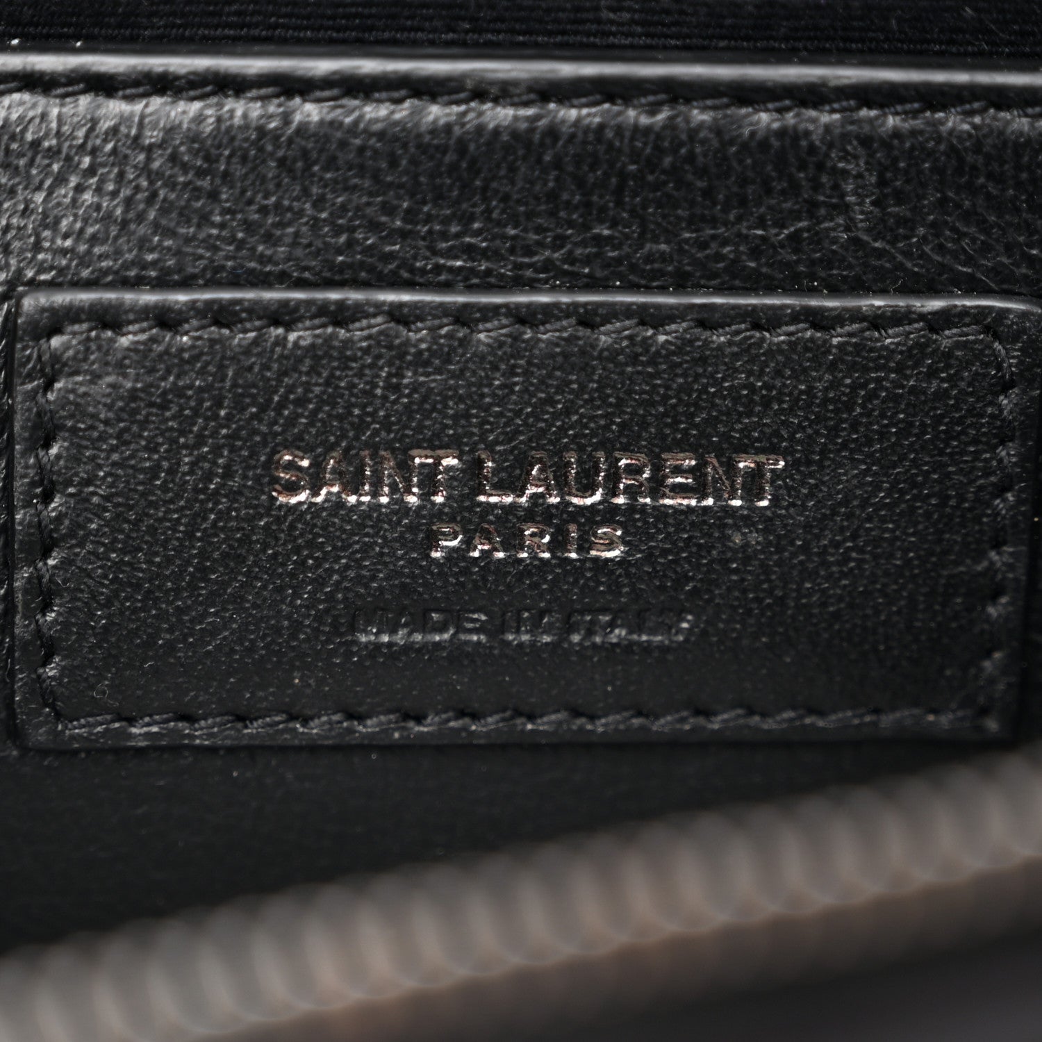 Saint Laurent Calfskin Heart Monogram Crossbody Black 6 of 10