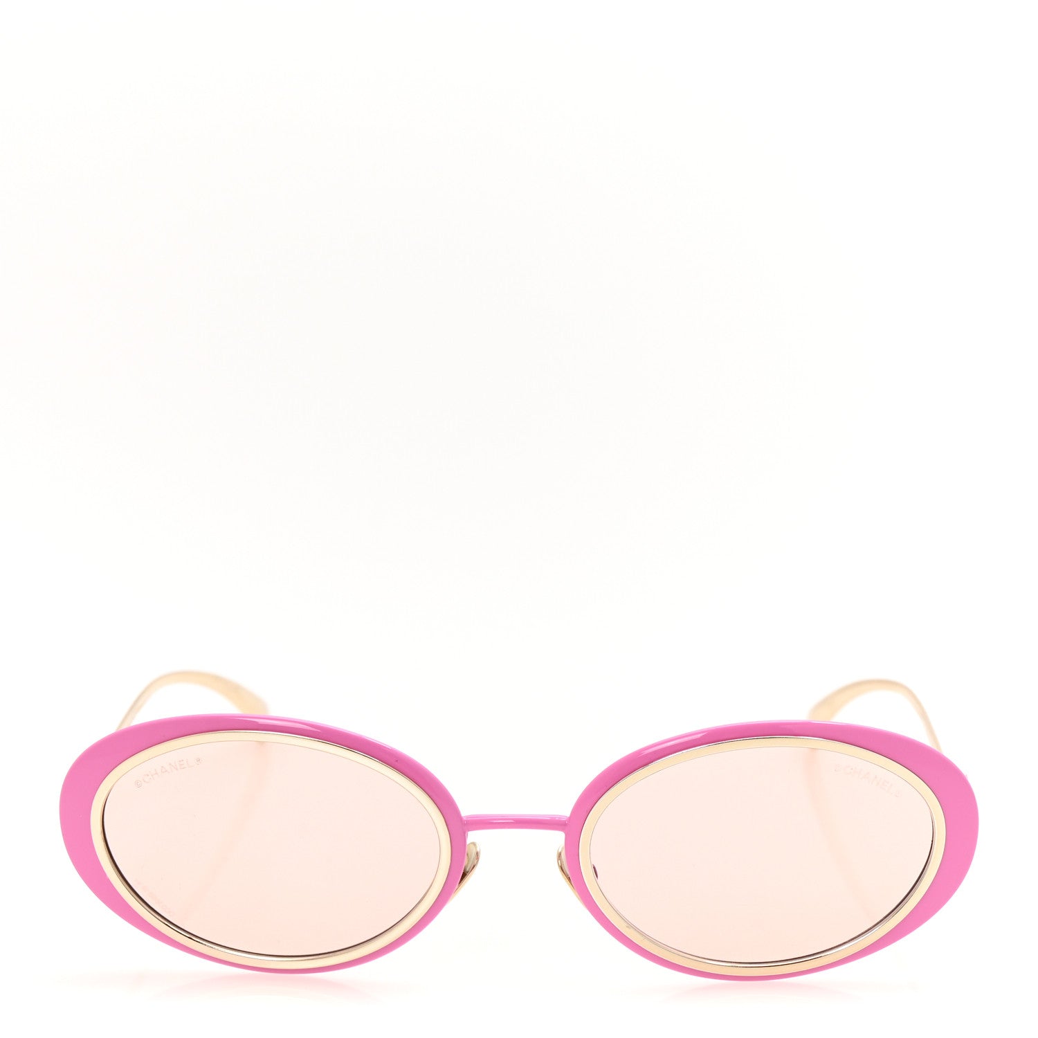 Chanel Metal Oval Pearl Sunglasses 71708 Pink 2 of 8