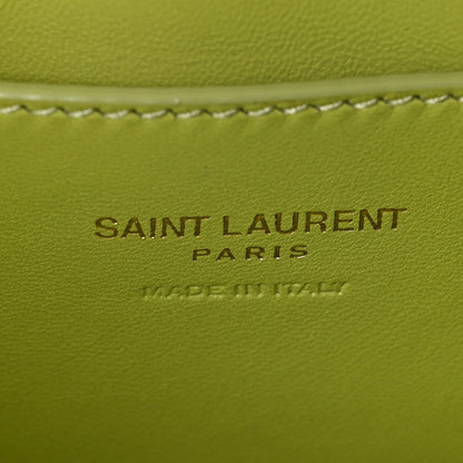 Saint Laurent Calfskin Lizard Embossed Le 5 A 7 Mini Hobo Dull Lime 6 of 10