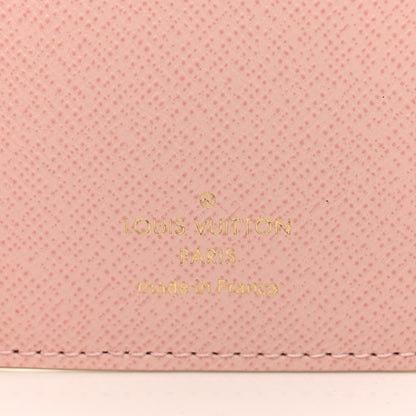 Louis Vuitton Damier Azur Victorine Wallet Rose Ballerine 6 of 6