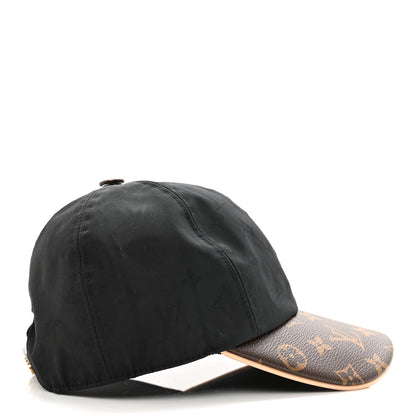 Louis Vuitton Polyester Silk Monogram LV Get Ready Cap M Black 5 of 11