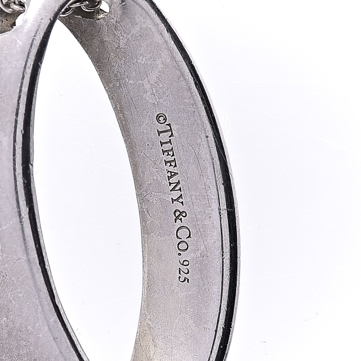 Sterling Silver Oval Loop Pendant Necklace