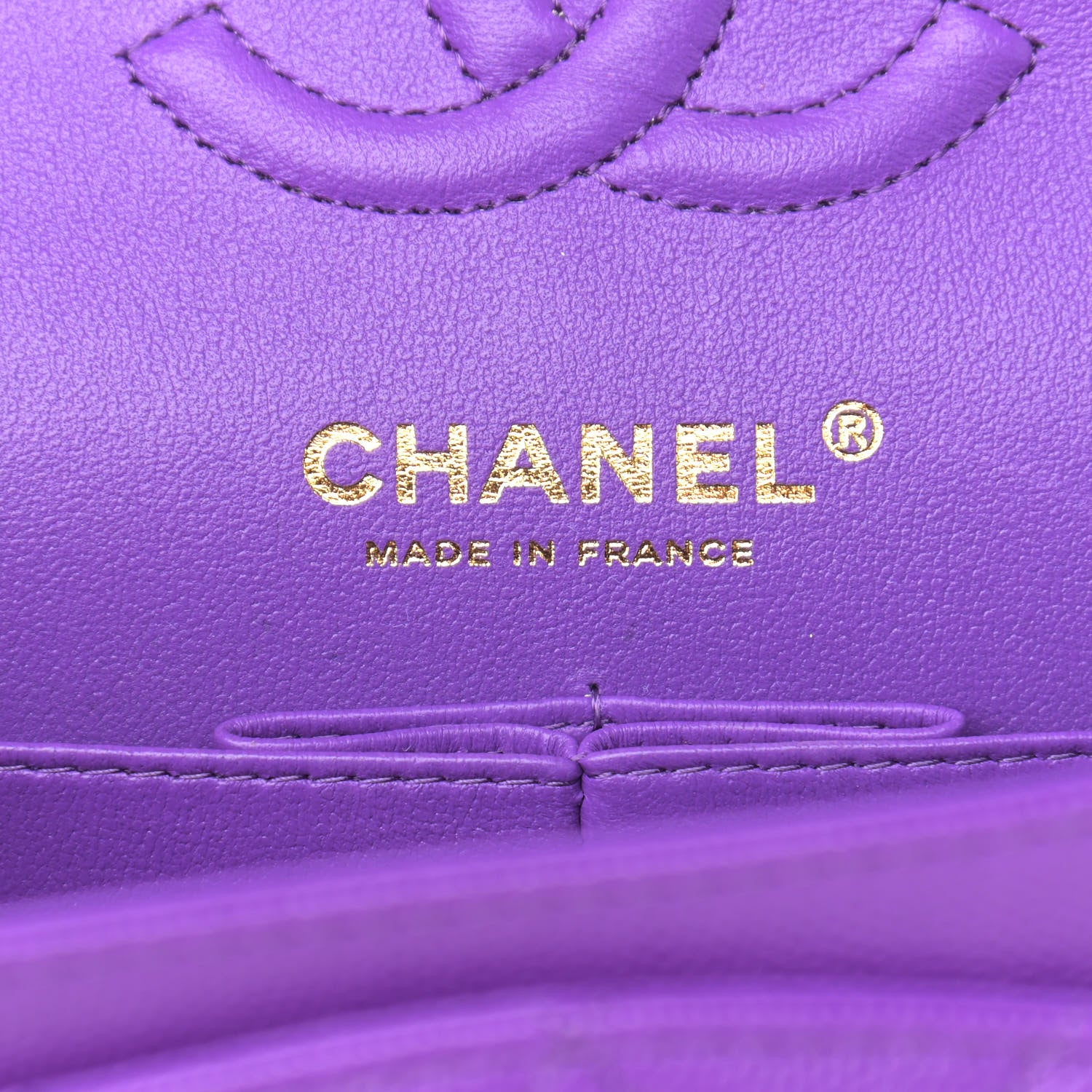 Chanel Caviar Quilted Small Double Flap Dark Purple 6 of 10