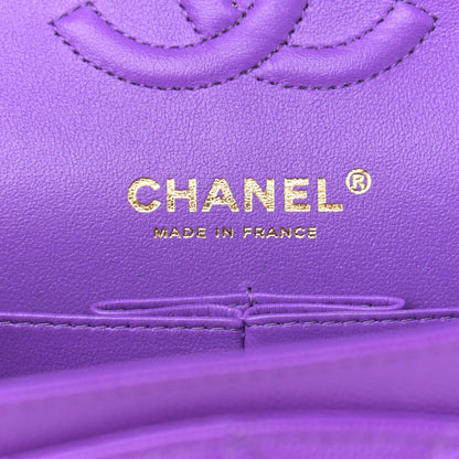 Chanel Caviar Quilted Small Double Flap Dark Purple 6 of 10